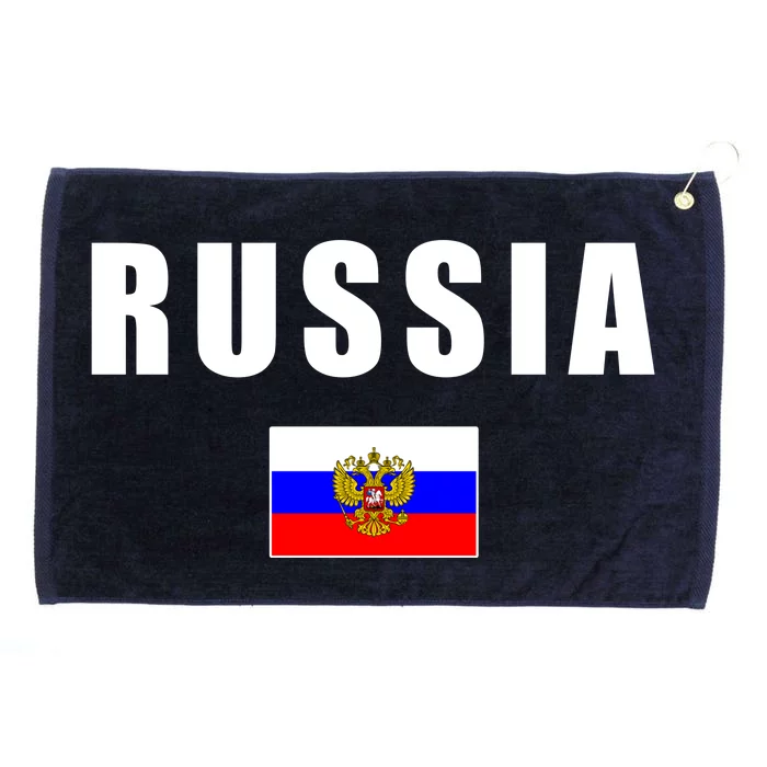 Russia Country Flag Grommeted Golf Towel