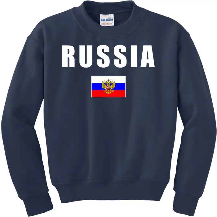 Russia Country Flag Kids Sweatshirt