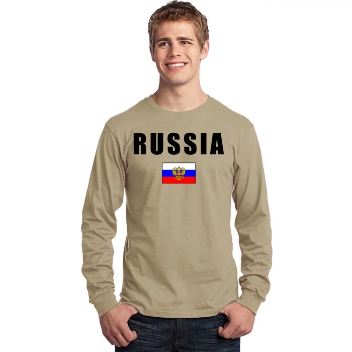 Russia Country Flag Tall Long Sleeve T-Shirt