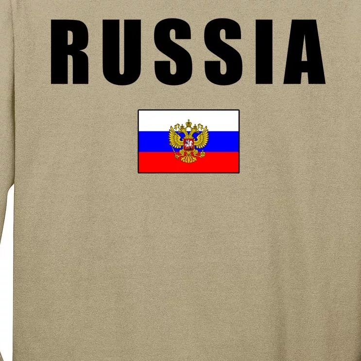 Russia Country Flag Tall Long Sleeve T-Shirt