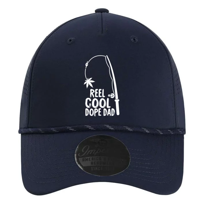 Reel Cool Fathers Day Fishing Dope Dad Weed Marijuana Stoner Performance The Dyno Cap