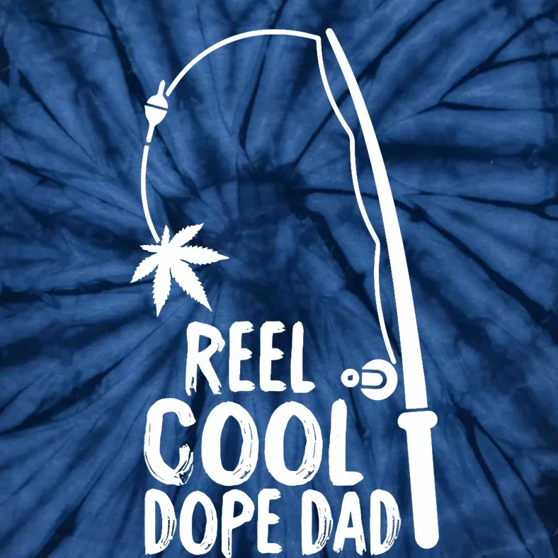 Reel Cool Grandpa Funny Gift Fathers Day Fishing Gift Tie-Dye T-Shirt