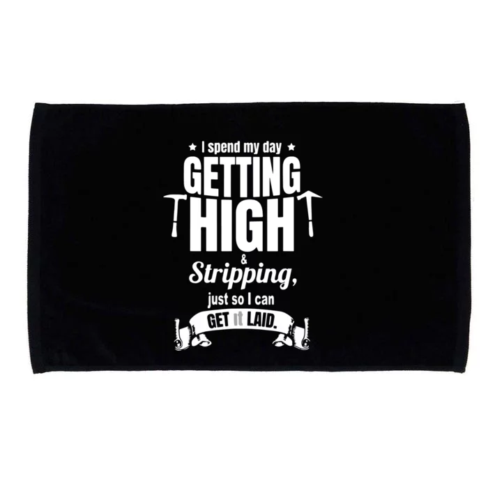 Roofing Contractor For Men Funny Roofer Microfiber Hand Towel