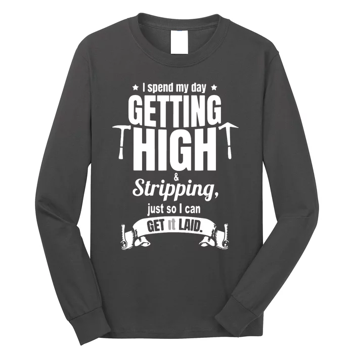 Roofing Contractor For Men Funny Roofer Long Sleeve Shirt