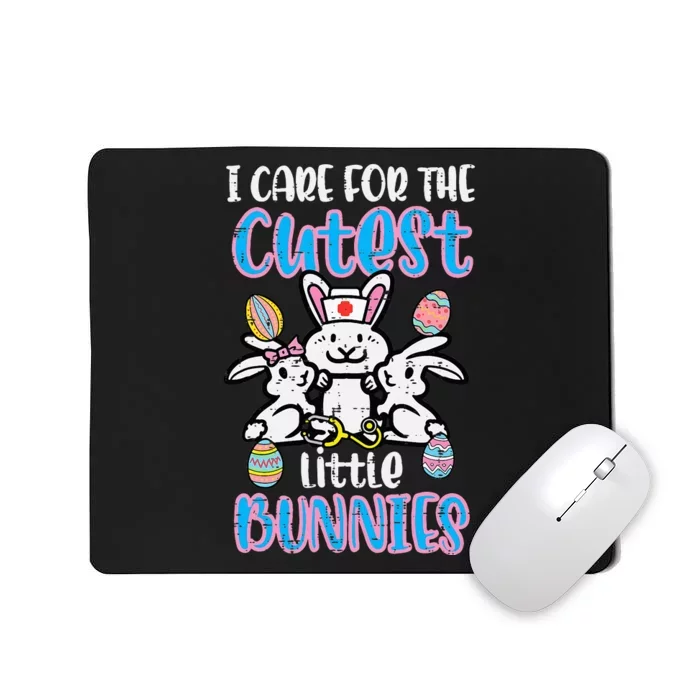 retro Care For Cutest Little Bunnies Easter Nurse Mousepad