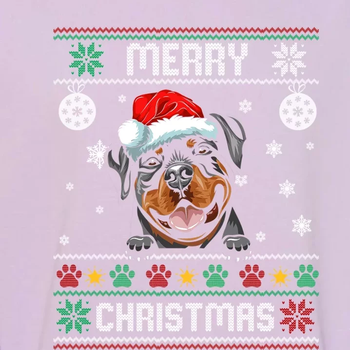 Rottweiler Christmas Funny Dog Lover Xmas Ugly Sweater Meaningful Gift Garment-Dyed Sweatshirt