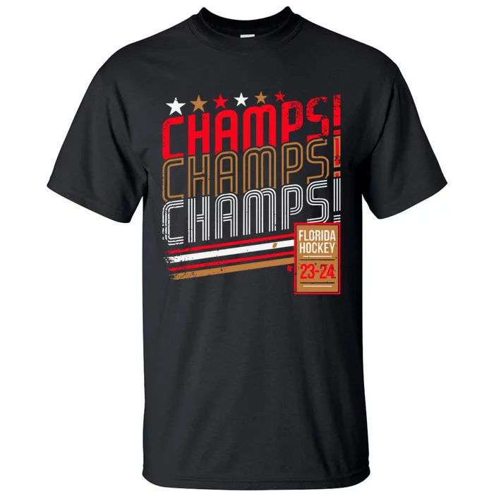 Retro Champs Florida Hockey 2024 Tall T-Shirt