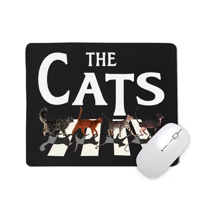 Rockin Cat Funny Music Lover Design Mousepad