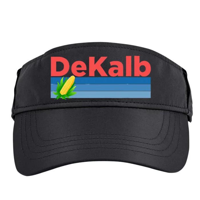 Retro Corn & Farming Dekalb Illinois Adult Drive Performance Visor