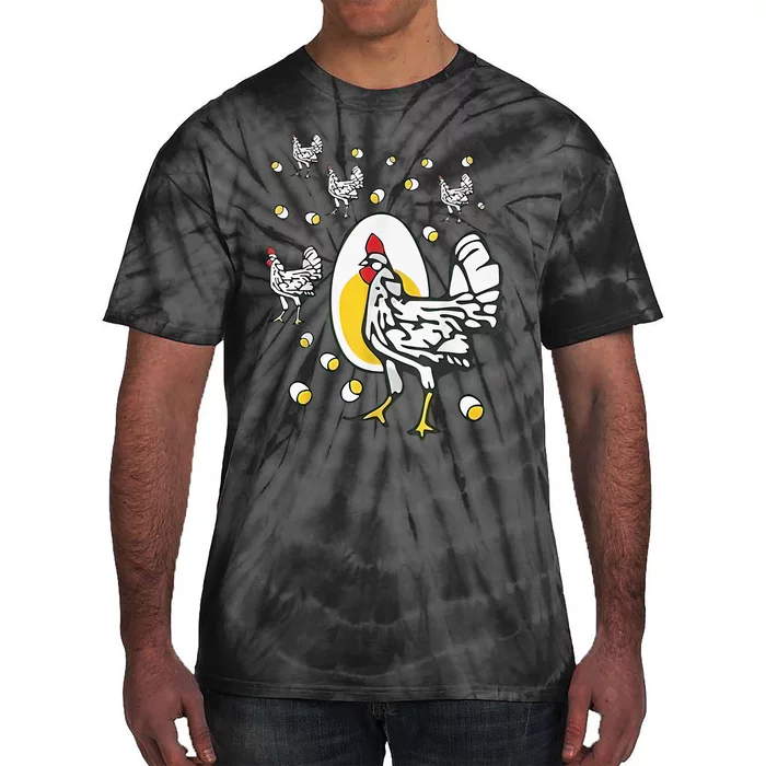 Roseanne Chicken Funny Roseanne Rooster And Egg Tie-Dye T-Shirt