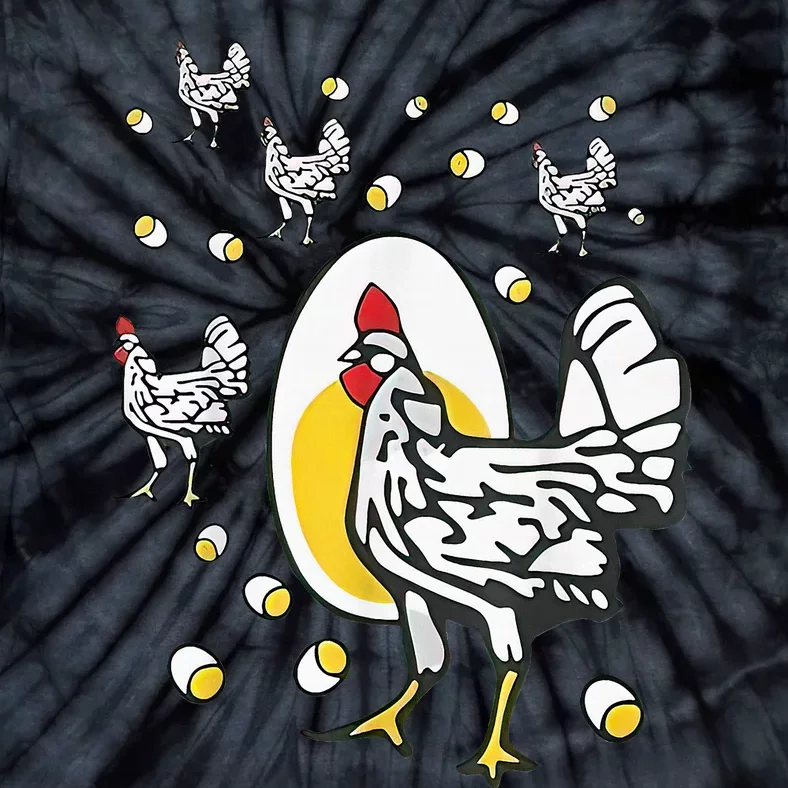 Roseanne Chicken Funny Roseanne Rooster And Egg Tie-Dye T-Shirt