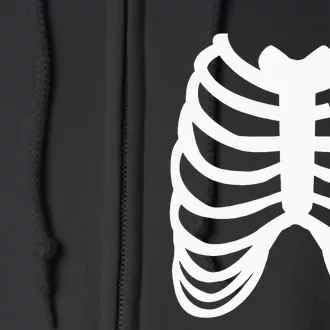 Rib Cage Funny Badminton Player Gift Full Zip Hoodie