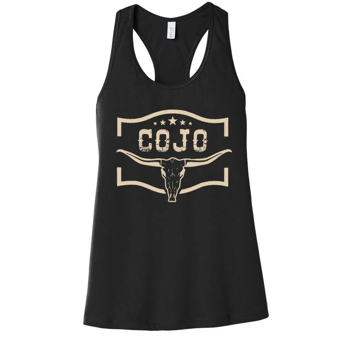 Retro Cojo Family Name Personalized Team Cojo Family Pride Women's Racerback Tank