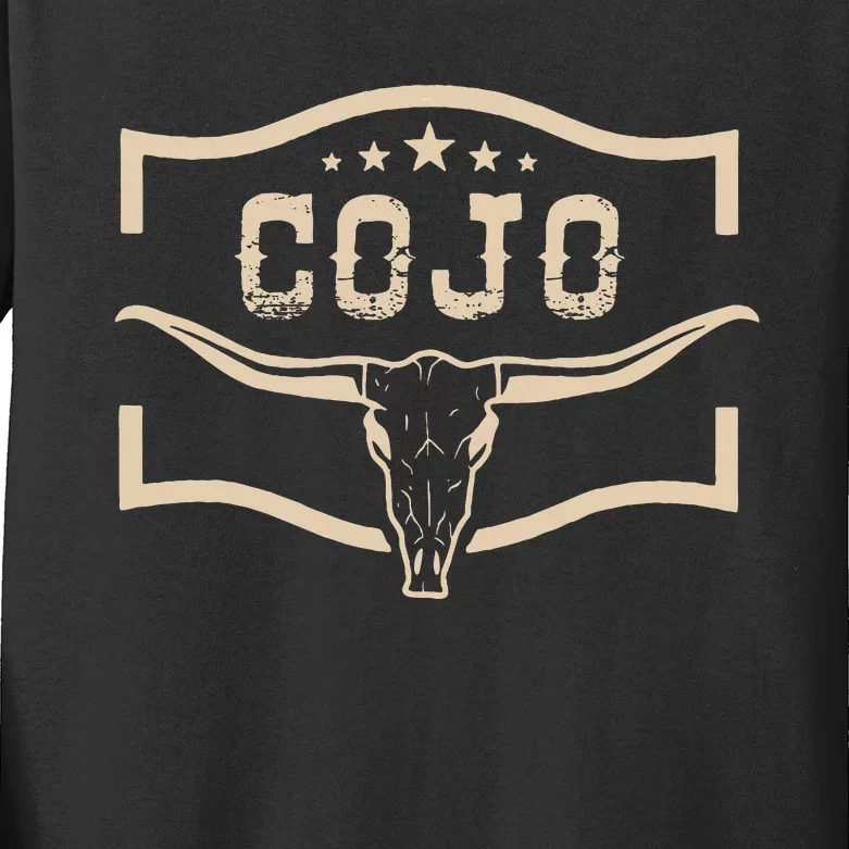 Retro Cojo Family Name Personalized Team Cojo Family Pride Kids Long Sleeve Shirt