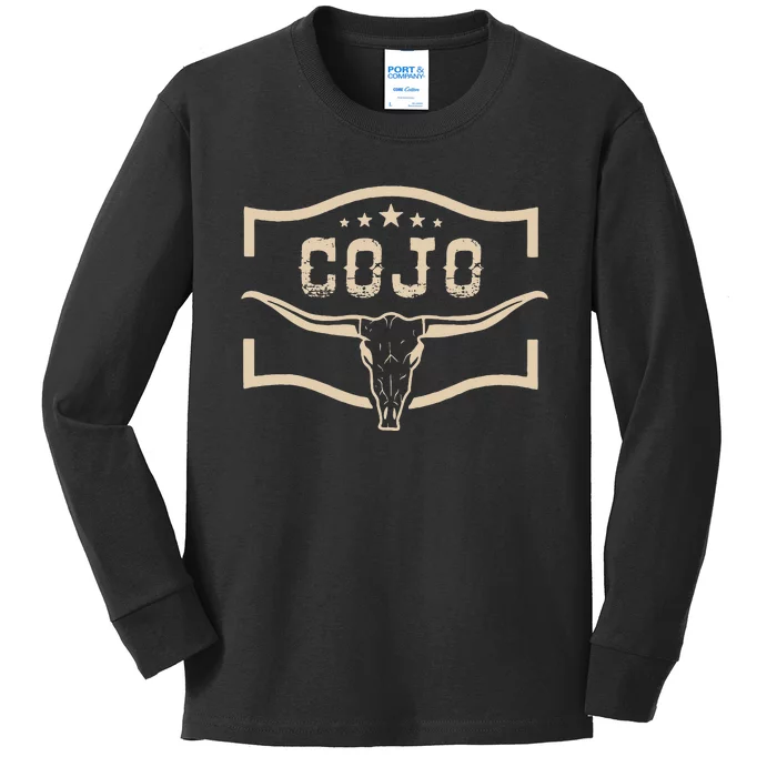 Retro Cojo Family Name Personalized Team Cojo Family Pride Kids Long Sleeve Shirt