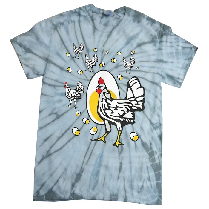 Roseanne Chicken Funny Roseanne Rooster And Egg Tie-Dye T-Shirt