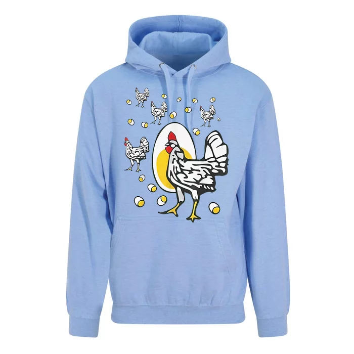 Roseanne Chicken Funny Roseanne Rooster And Egg Unisex Surf Hoodie