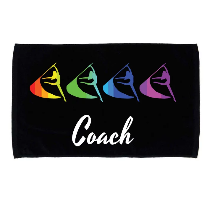 Rainbow Color Guard Coach Flag Graphic Marching Band Microfiber Hand Towel