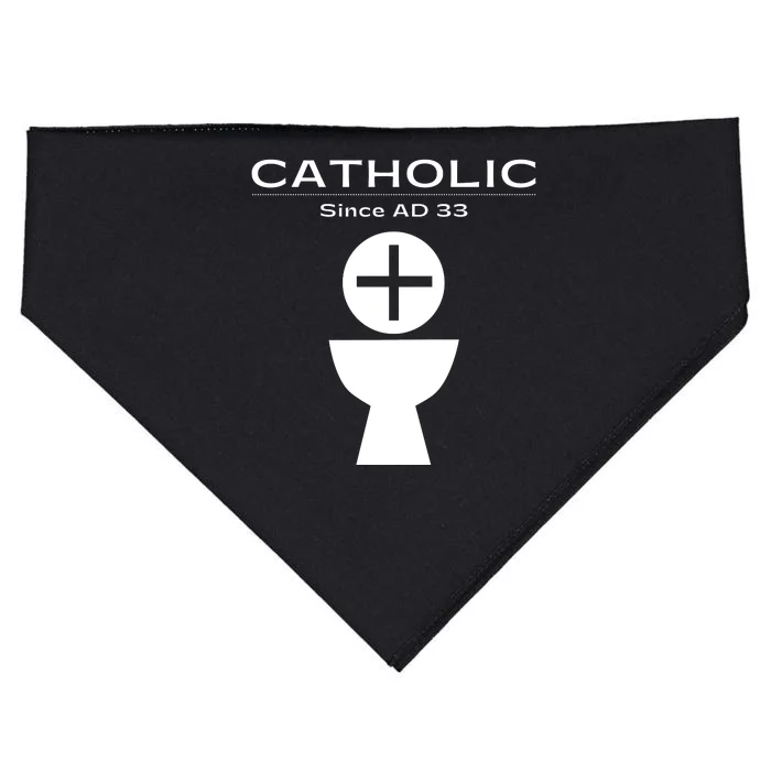 Roman Catholic Gift Since AD 33 USA-Made Doggie Bandana