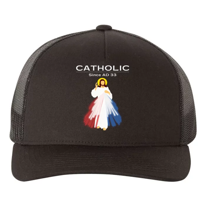 Roman Catholic Gift Since AD 33 Yupoong Adult 5-Panel Trucker Hat