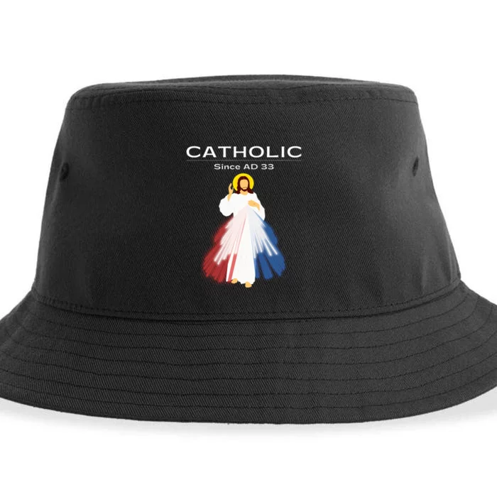 Roman Catholic Gift Since AD 33 Sustainable Bucket Hat