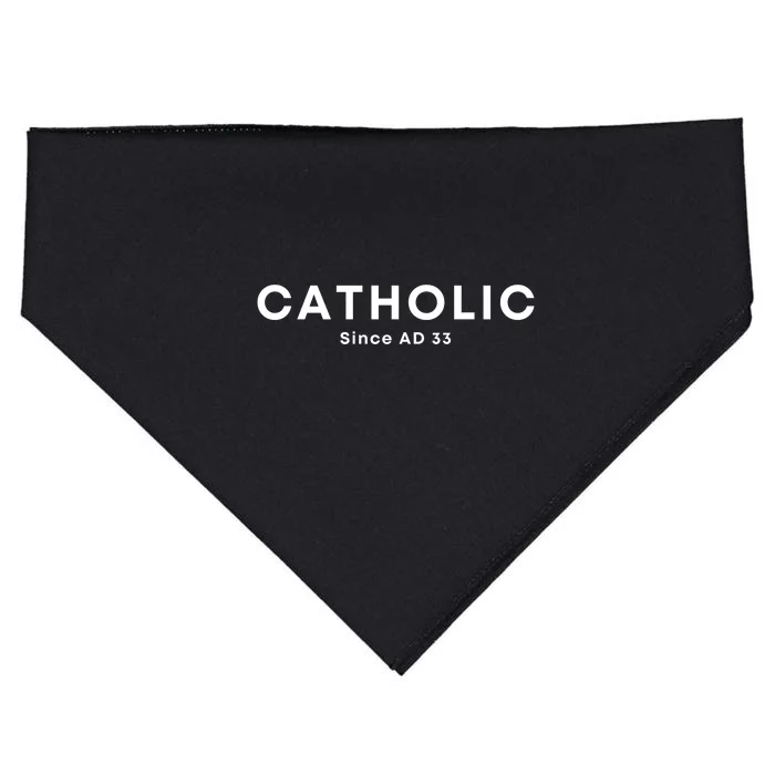 Roman Catholic Gift Since AD 33 USA-Made Doggie Bandana