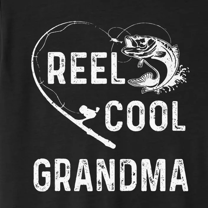 Reel Cool Grandma Retro Fishing Lover For Mothers Day Gift ChromaSoft Performance T-Shirt