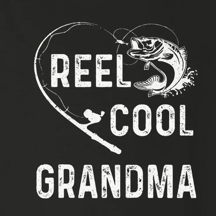 Reel Cool Grandma Retro Fishing Lover For Mothers Day Gift Toddler Long Sleeve Shirt