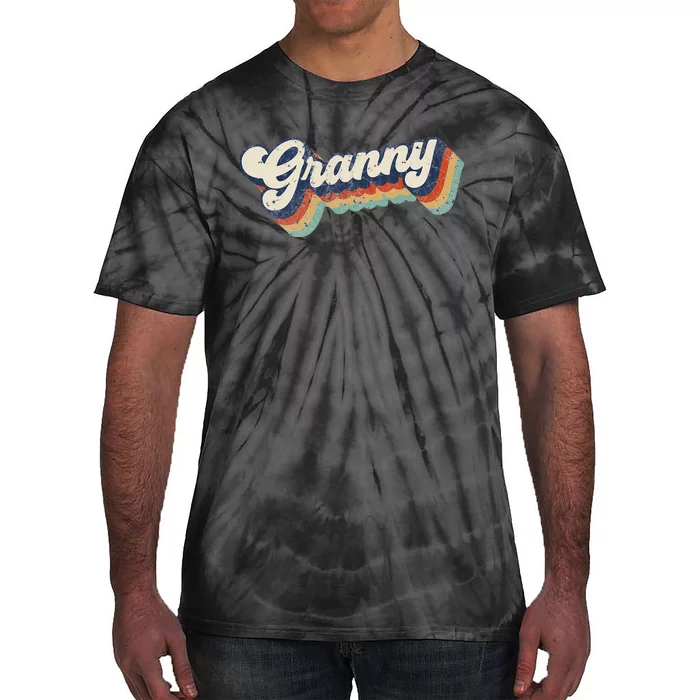 Retro Cute Granny For Grandma Best Granny Ever Mother's Day Tie-Dye T-Shirt