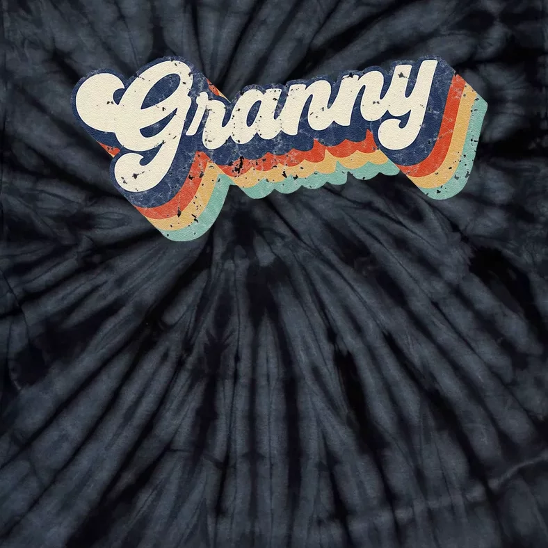 Retro Cute Granny For Grandma Best Granny Ever Mother's Day Tie-Dye T-Shirt