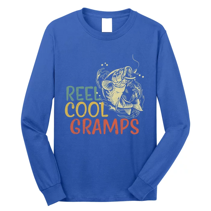 Reel Cool Gramps Vintage Fishing FatherS Day Great Gift Long Sleeve Shirt