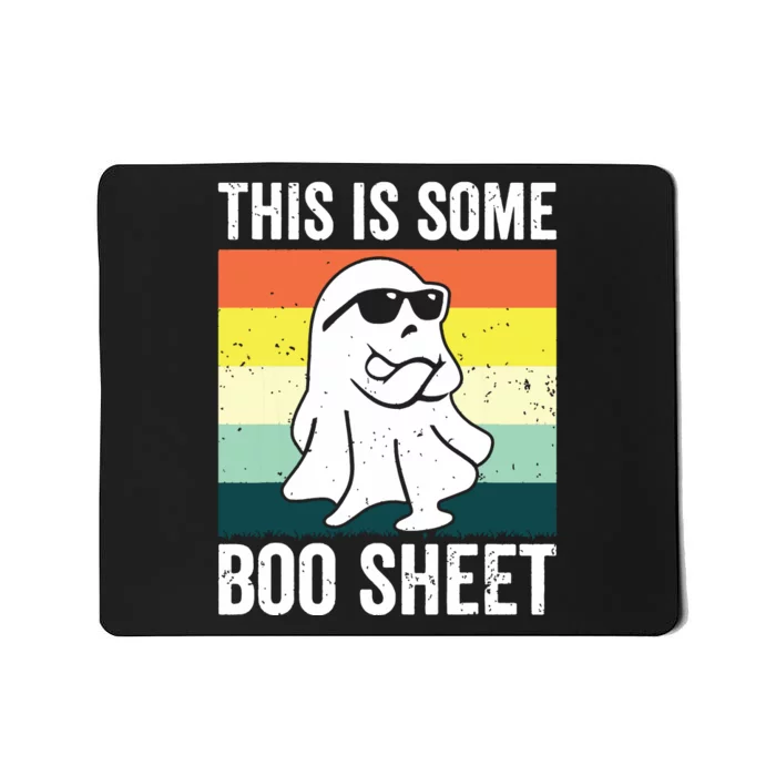 Retro Cool Ghost Funny Halloween Costume Mousepad