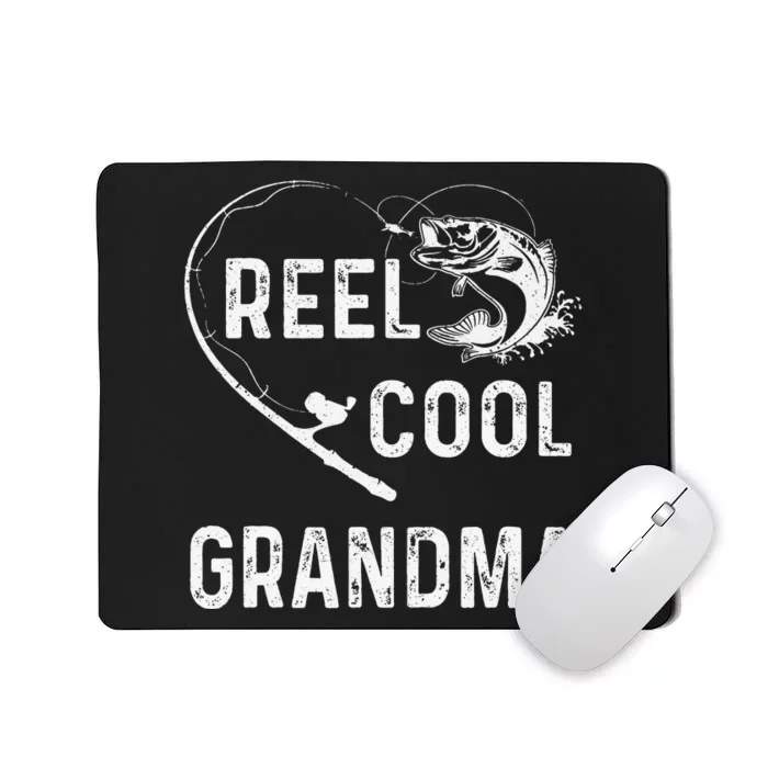 Reel Cool Grandma Retro Fishing Lover For Mothers Day Mousepad