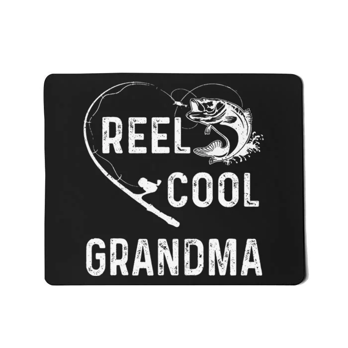 Reel Cool Grandma Retro Fishing Lover For Mothers Day Mousepad