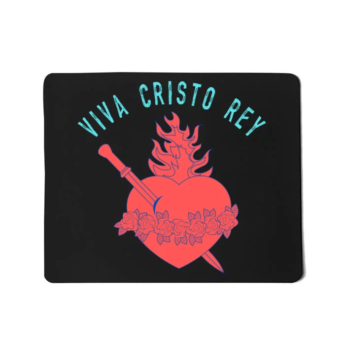 Roman Catholic Gift Viva Cristo Rey Mousepad