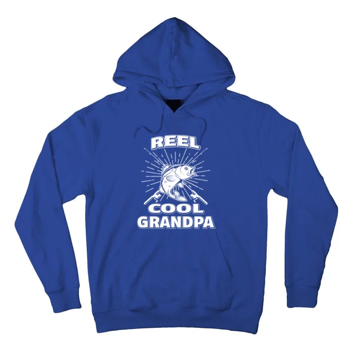 Reel Cool Grandpa Fishing Family Retired Lake Rod Gift Tall Hoodie