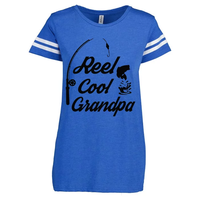 Reel Cool Grandpas Ideas For Fathers Day Birthday Gift Enza Ladies Jersey Football T-Shirt