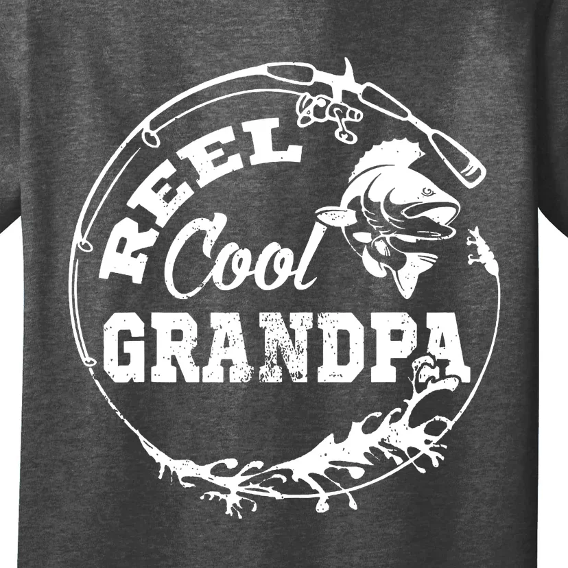 Reel Cool Grandpa Fishing Daddy Fathers Day T-Shirt