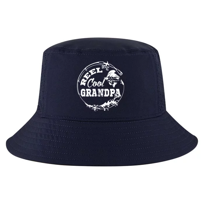 Reel Cool Grandpa Fishing Daddy Fathers Day Cool Comfort Performance Bucket Hat