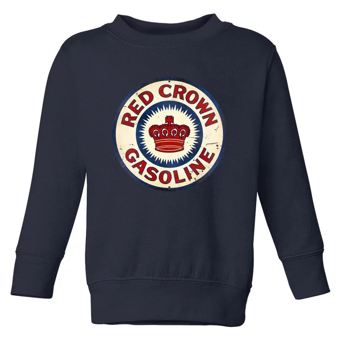 Red Crown Gas Vintage Sign Toddler Sweatshirt