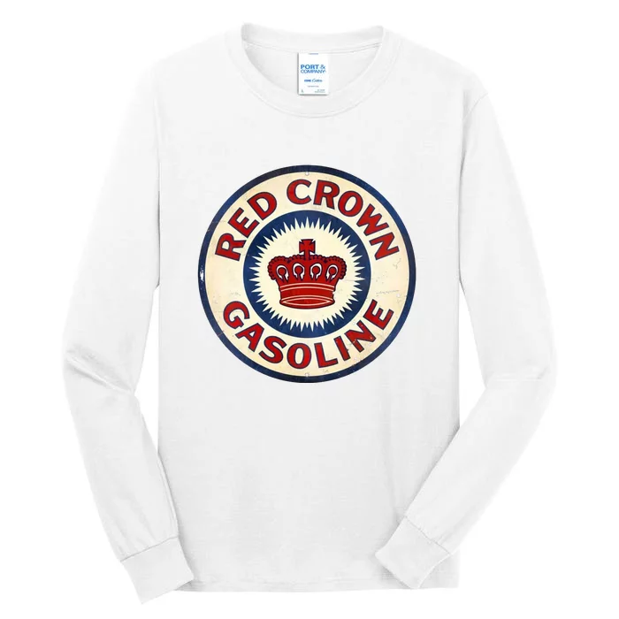 Red Crown Gas Vintage Sign Tall Long Sleeve T-Shirt