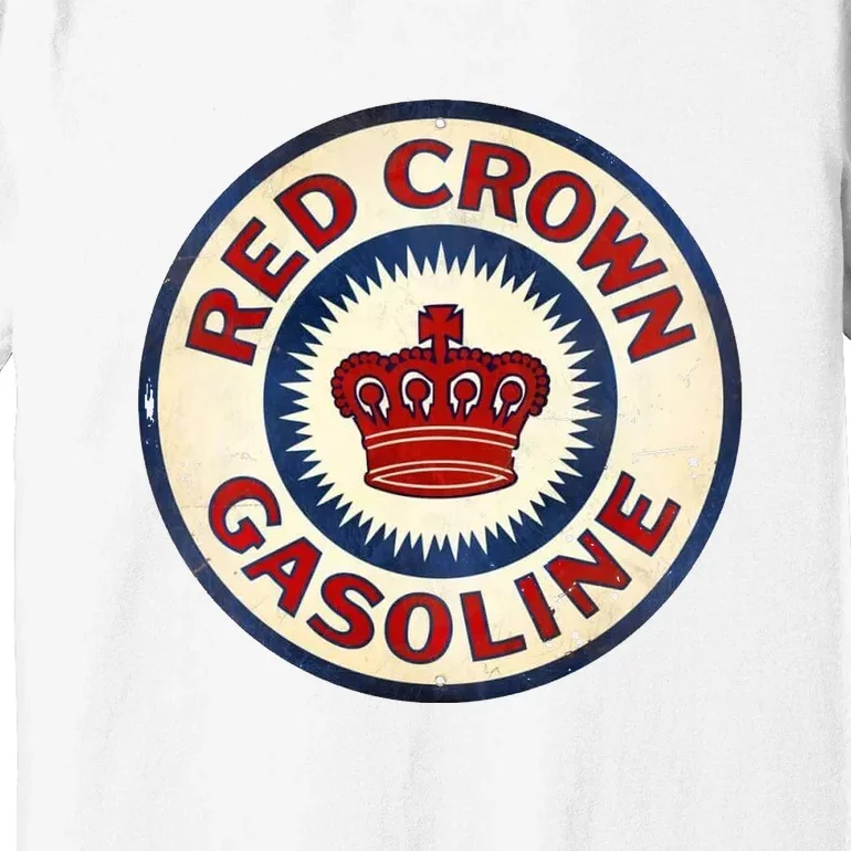 Red Crown Gas Vintage Sign Premium T-Shirt