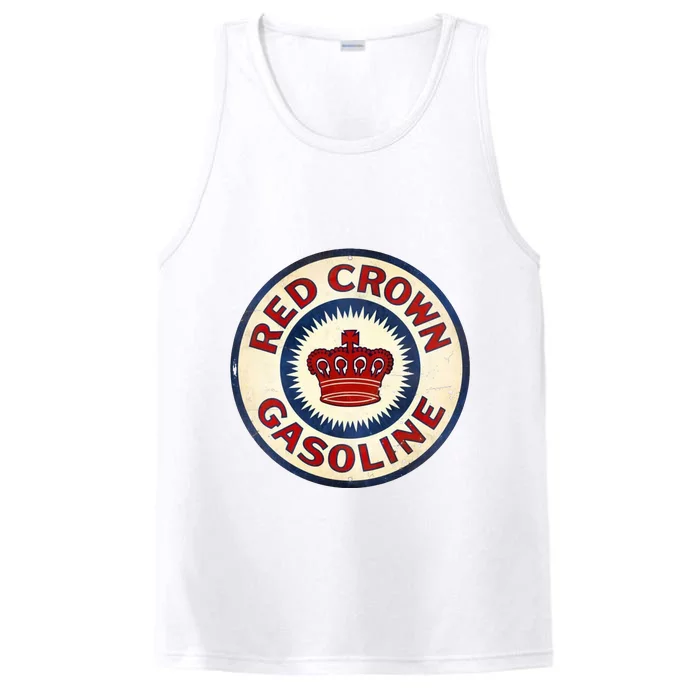 Red Crown Gas Vintage Sign Performance Tank