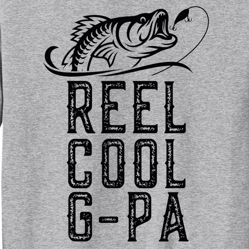 Reel Cool Gpa Funny Retro Fishing Tall Sweatshirt