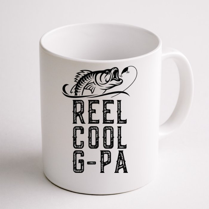 Reel Cool Gpa Funny Retro Fishing Front & Back Coffee Mug