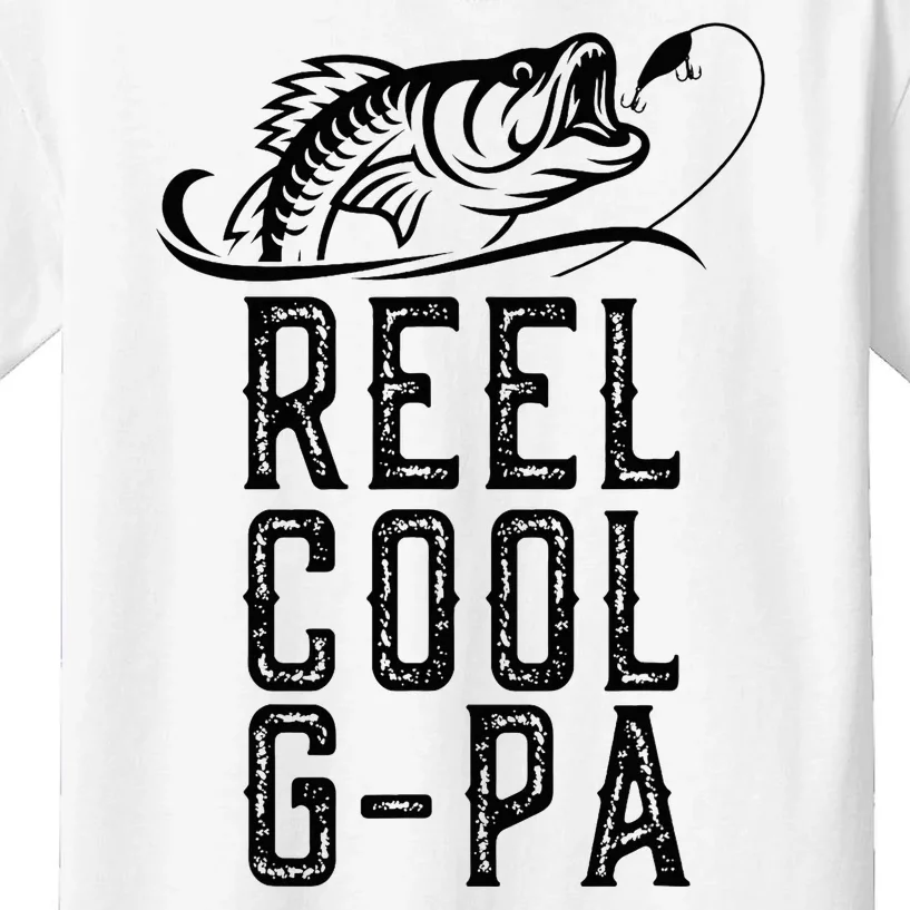 Reel Cool Gpa Funny Retro Fishing Kids T-Shirt