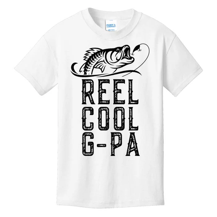 Reel Cool Gpa Funny Retro Fishing Kids T-Shirt