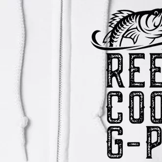 Reel Cool Gpa Funny Retro Fishing Full Zip Hoodie