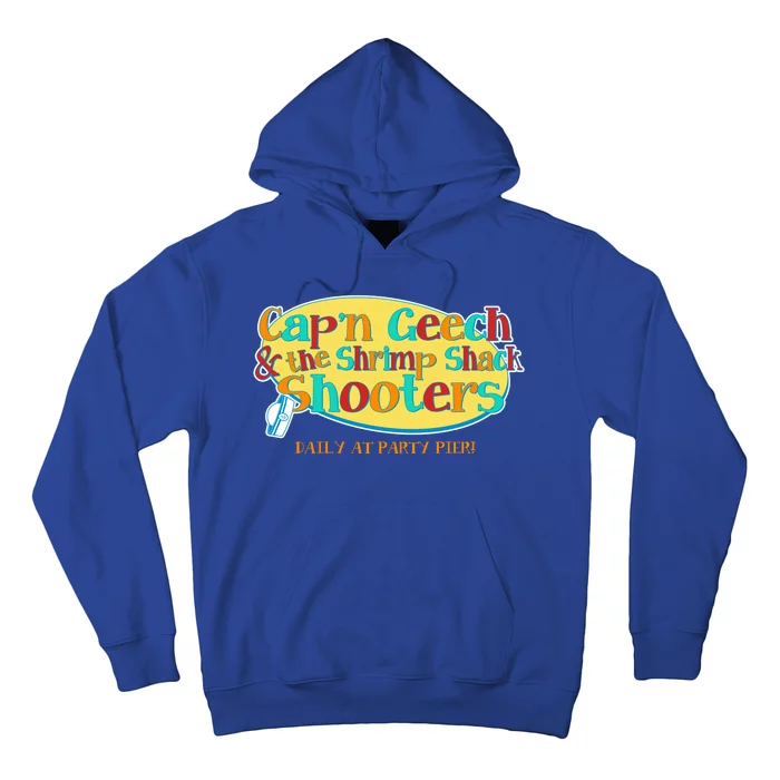 Retro Captain Geech And The Shrimp Shack Shooters Daily At Party Pier Hoodie