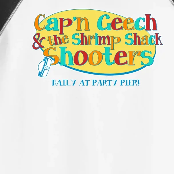 Retro Captain Geech And The Shrimp Shack Shooters Daily At Party Pier Toddler Fine Jersey T-Shirt